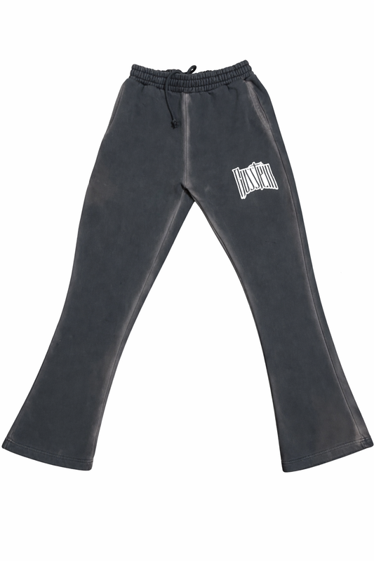 Acid trim smoke grey pants