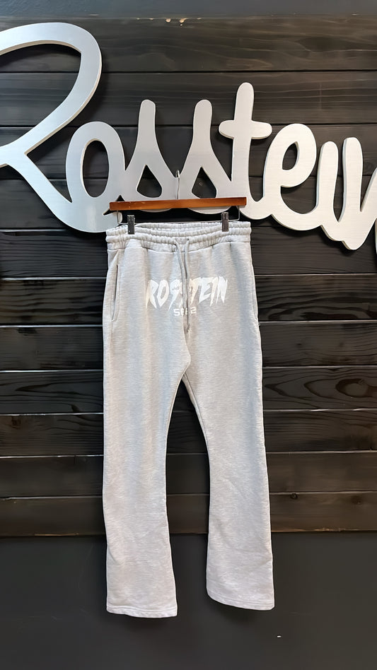 Grey stacked sweats