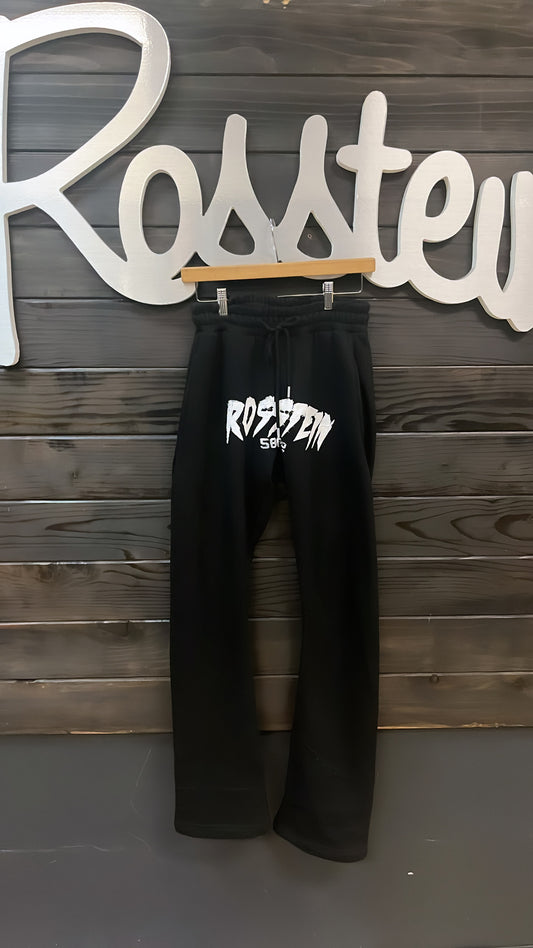 Black stack sweats