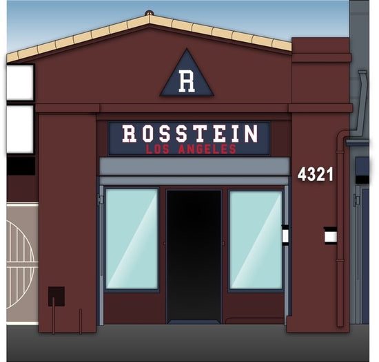 Rosstein Store Front Located in Los Angeles California. 4321 Crenshaw Blvd Los Angeles, CA 90008