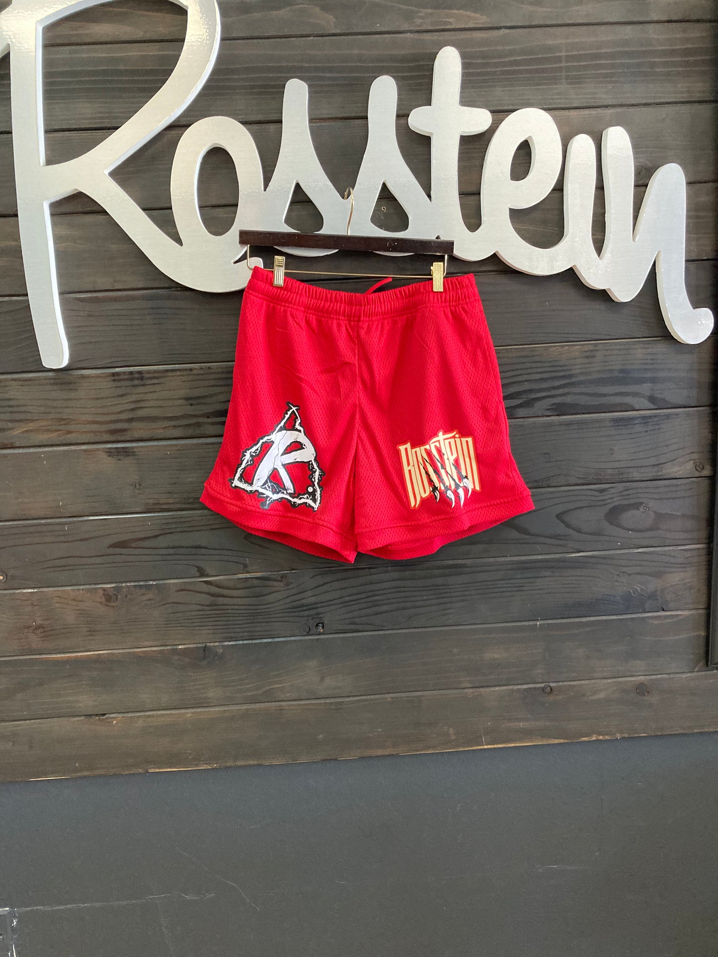 Red recharged shorts